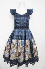 画像1: axes femme kawaii / ヘイメルアリスフレームワンピース M 紺 Y-26-03-13-089-AX-OP-SZ-ZY (1)