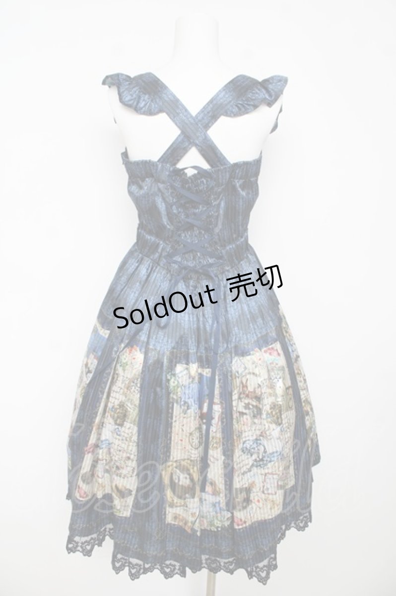 画像2: axes femme kawaii / ヘイメルアリスフレームワンピース M 紺 Y-26-03-13-089-AX-OP-SZ-ZY (2)