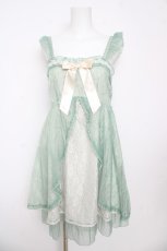 画像1: axes femme kawaii / レーシージャンパースカート M ミント Y-26-03-13-090-AX-OP-SZ-ZY (1)