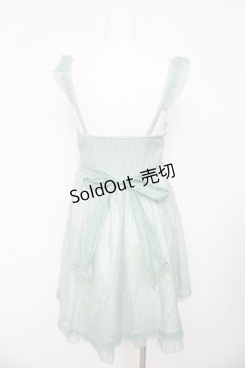 画像2: axes femme kawaii / レーシージャンパースカート M ミント Y-26-03-13-090-AX-OP-SZ-ZY (2)