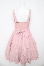 画像2: Chalmiere / レースアップフリルジャンスカ M ピンク Y-26-03-13-093-LO-OP-SZ-ZY (2)