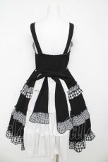 画像2: axes femme kawaii / カントリーチェックジャンスカ M 黒 Y-26-03-13-094-AX-OP-SZ-ZY (2)