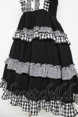 画像3: axes femme kawaii / カントリーチェックジャンスカ M 黒 Y-26-03-13-094-AX-OP-SZ-ZY (3)