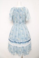 画像2: axes femme / 紫陽花シフォンワンピース M サックス Y-26-03-13-098-AX-OP-SZ-ZY (2)