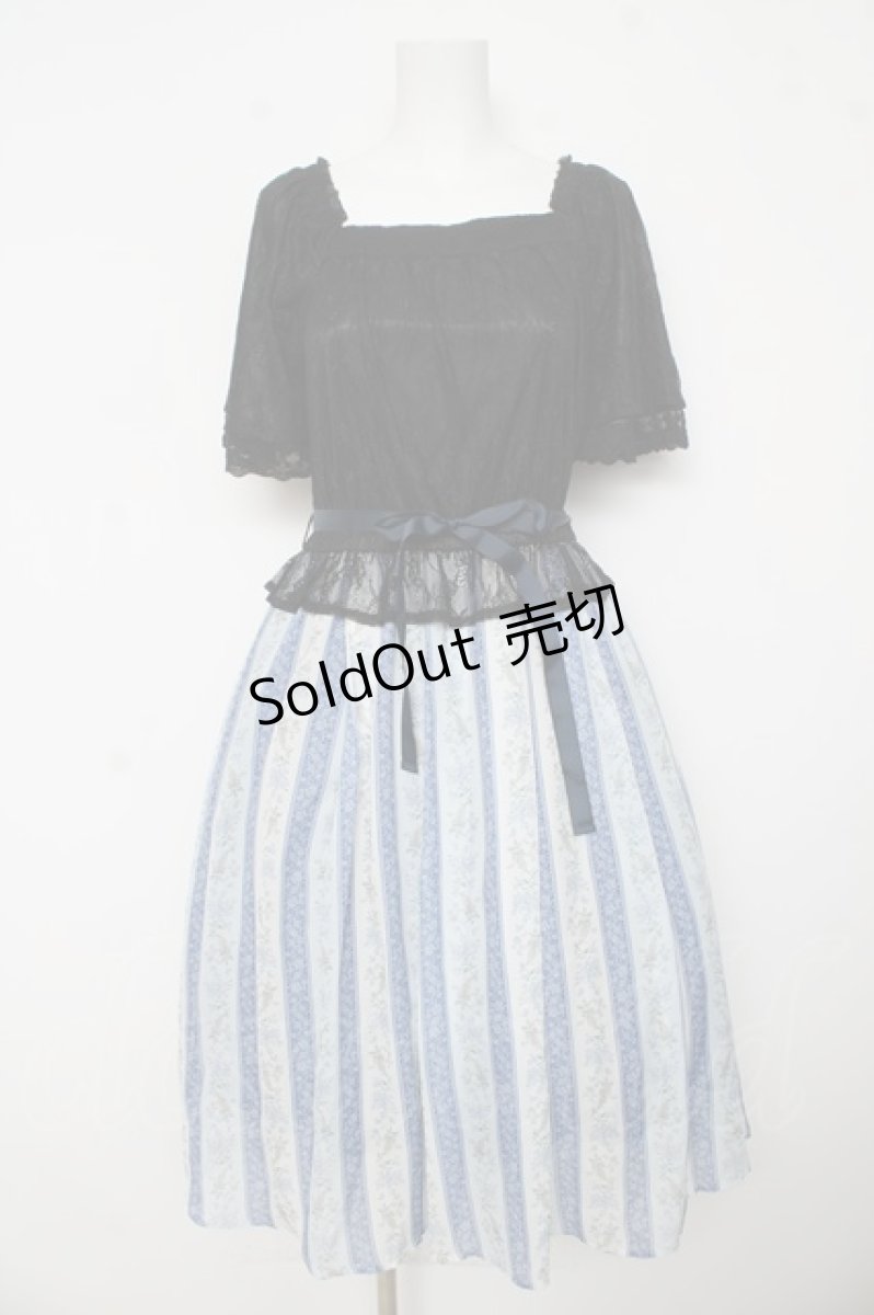 画像1: axes femme / ミュルーズドッキングワンピース M 紺 Y-26-03-13-100-AX-OP-SZ-ZY (1)