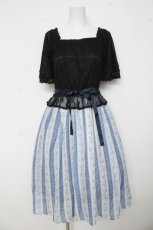 画像1: axes femme / ミュルーズドッキングワンピース M 紺 Y-26-03-13-100-AX-OP-SZ-ZY (1)