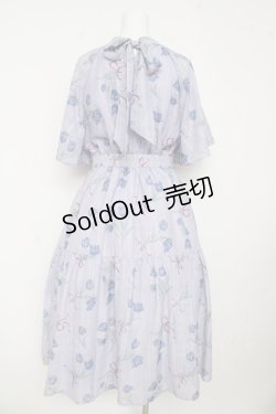 画像2: axes femme POETIQUE / チューリップブーケロングワンピース M ラベンダー Y-26-03-13-101-AX-OP-SZ-ZY