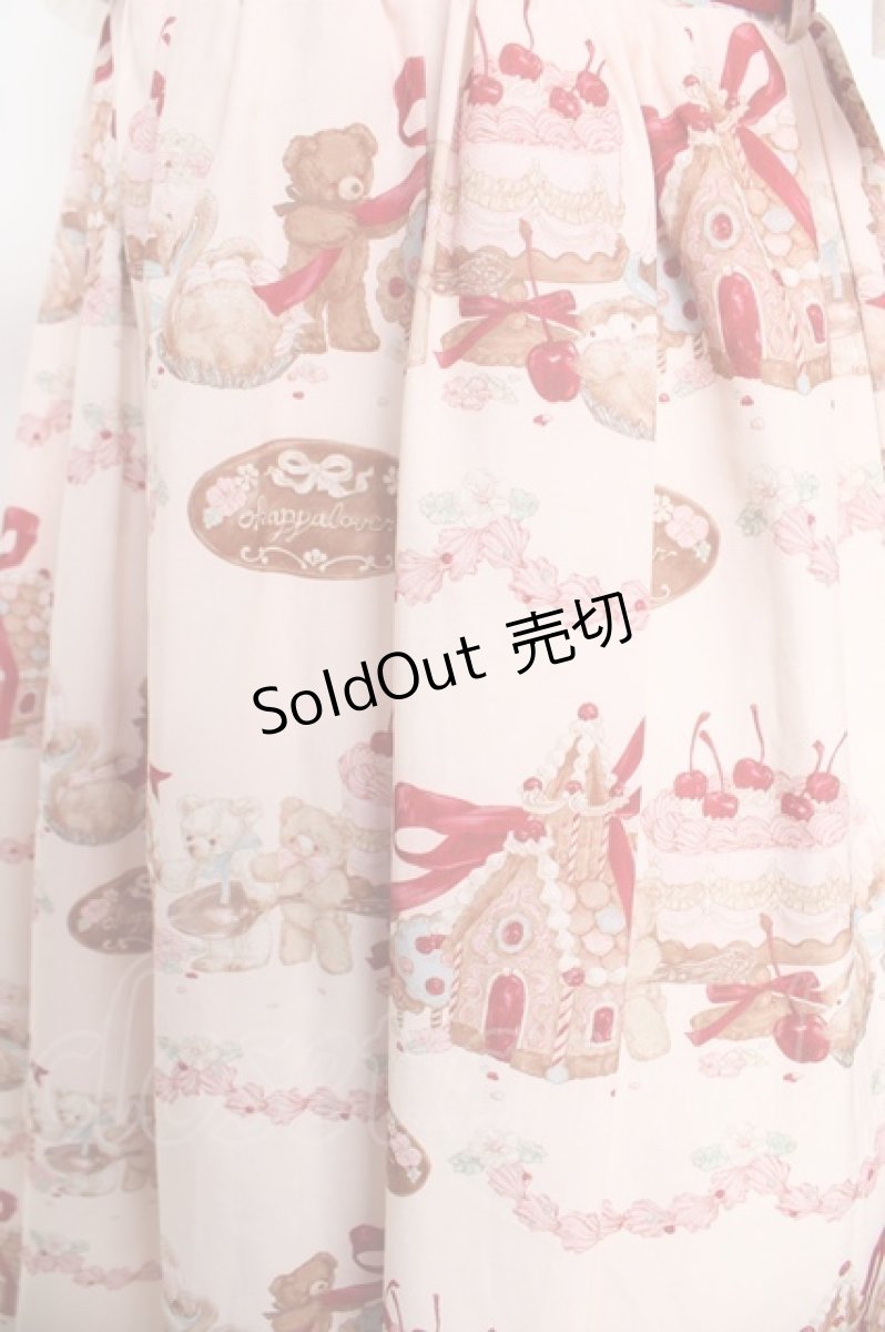 画像3: axes femme kawaii / お菓子の家柄ワンピース M 生成り Y-26-03-13-104-AX-BL-SZ-ZY (3)