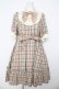 画像1: axes femme kawaii / チェック柄ワンピース M グリーン Y-26-03-13-105-AX-OP-SZ-ZY (1)
