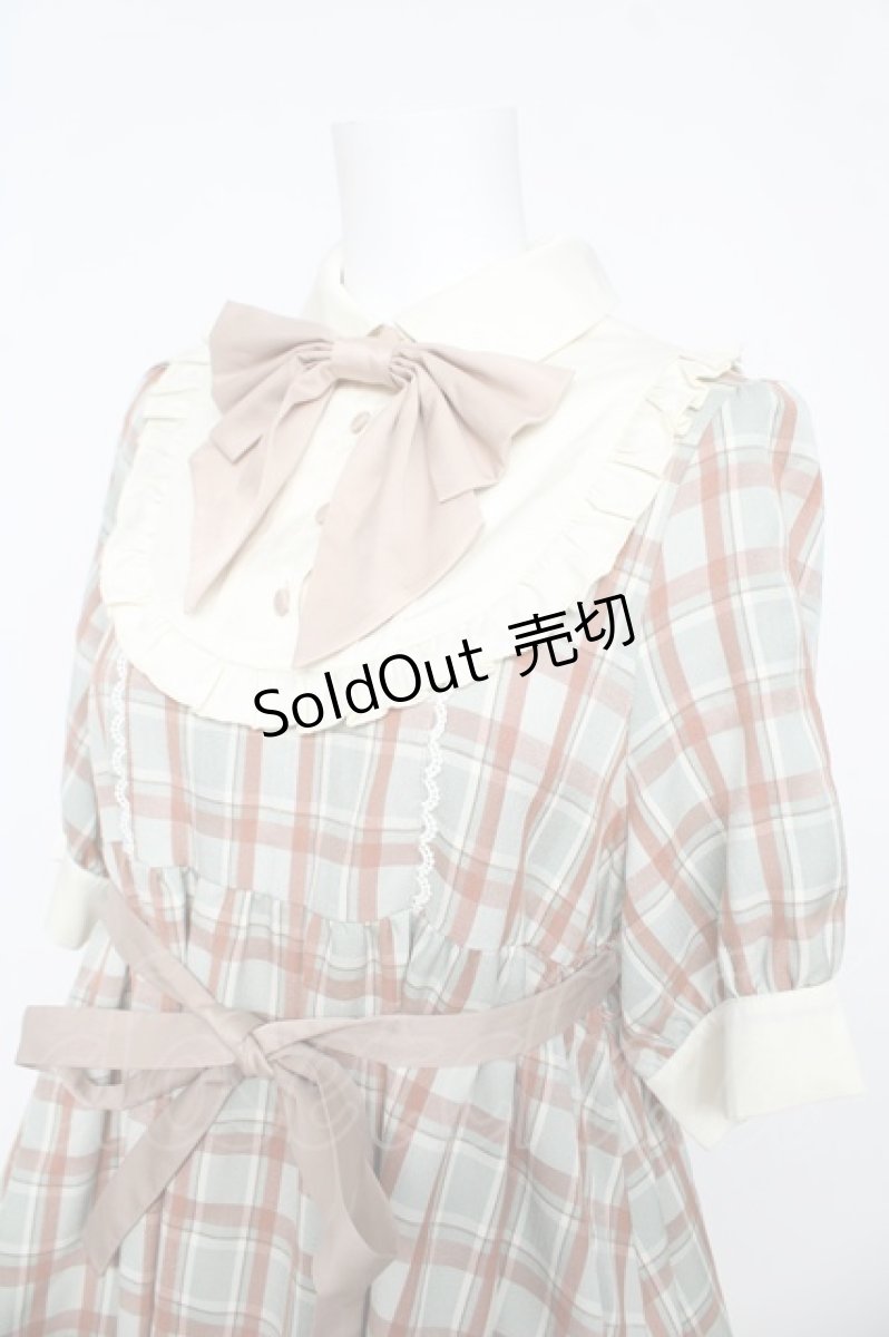 画像3: axes femme kawaii / チェック柄ワンピース M グリーン Y-26-03-13-105-AX-OP-SZ-ZY (3)