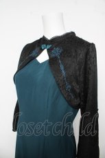 画像3: axes femme POETIQUE / ロータス刺繍チャイナワンピース M Bグリーン Y-26-03-13-106-AX-OP-SZ-ZY (3)