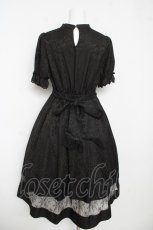 画像2: axes femme kawaii / チャイナ釦ジャガードワンピ M 黒 Y-26-03-13-107-AX-OP-SZ-ZY (2)