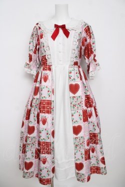 画像1: axes femme kawaii / ハピネスベリーワンピース M ピンク Y-26-03-13-110-AX-OP-SZ-ZY