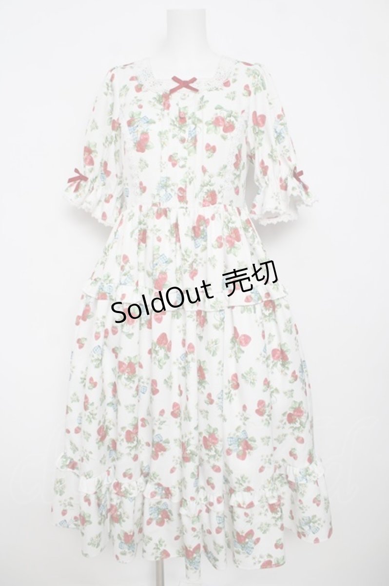 画像1: axes femme kawaii / クラシックベリーワンピース M 白 Y-26-03-13-111-AX-OP-SZ-ZY (1)