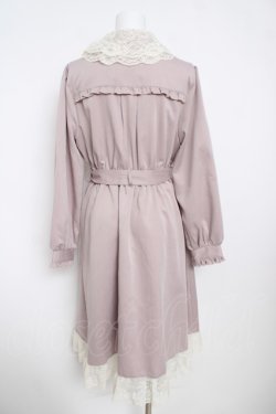 画像2: axes femme / レース襟付トレンチコート F ピンク Y-26-03-13-112-AX-CO-SZ-ZY