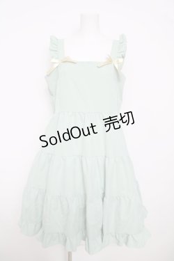 画像1: FCL / フリルジャンパースカート 4L ミント Y-26-03-13-114-LO-OP-SZ-ZY