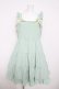画像1: FCL / フリルジャンパースカート 4L ミント Y-26-03-13-114-LO-OP-SZ-ZY (1)