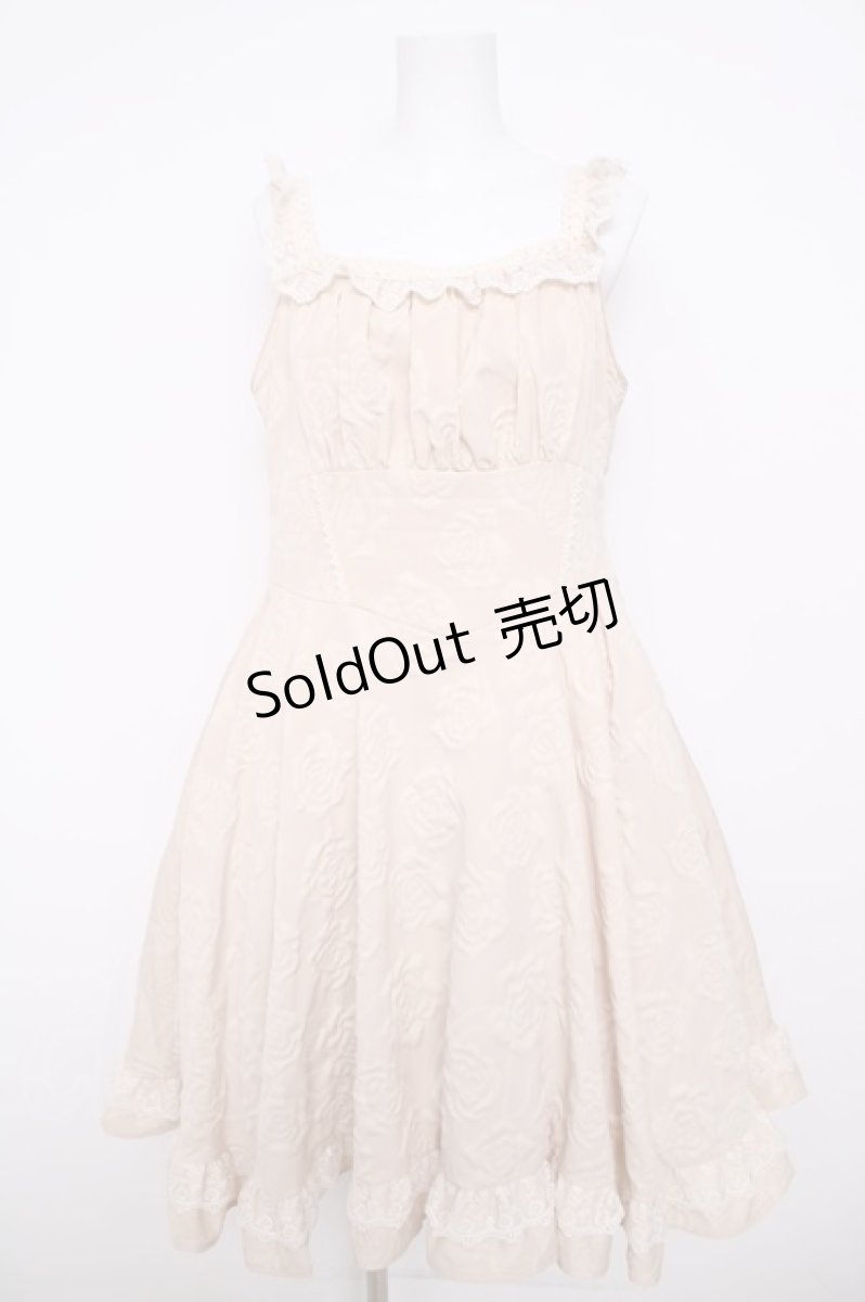 画像1: Eri Aino's collaboration / マノン・ローズ ジャンパースカート LL 生成り Y-26-03-13-115-LO-OP-SZ-ZY (1)