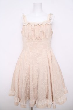 画像1: Eri Aino's collaboration / マノン・ローズ ジャンパースカート LL 生成り Y-26-03-13-115-LO-OP-SZ-ZY