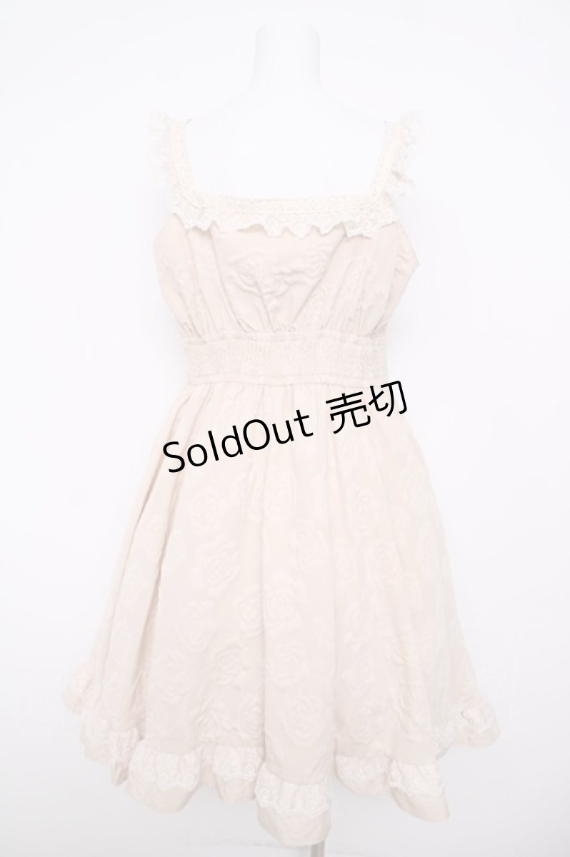 画像2: Eri Aino's collaboration / マノン・ローズ ジャンパースカート LL 生成り Y-26-03-13-115-LO-OP-SZ-ZY (2)