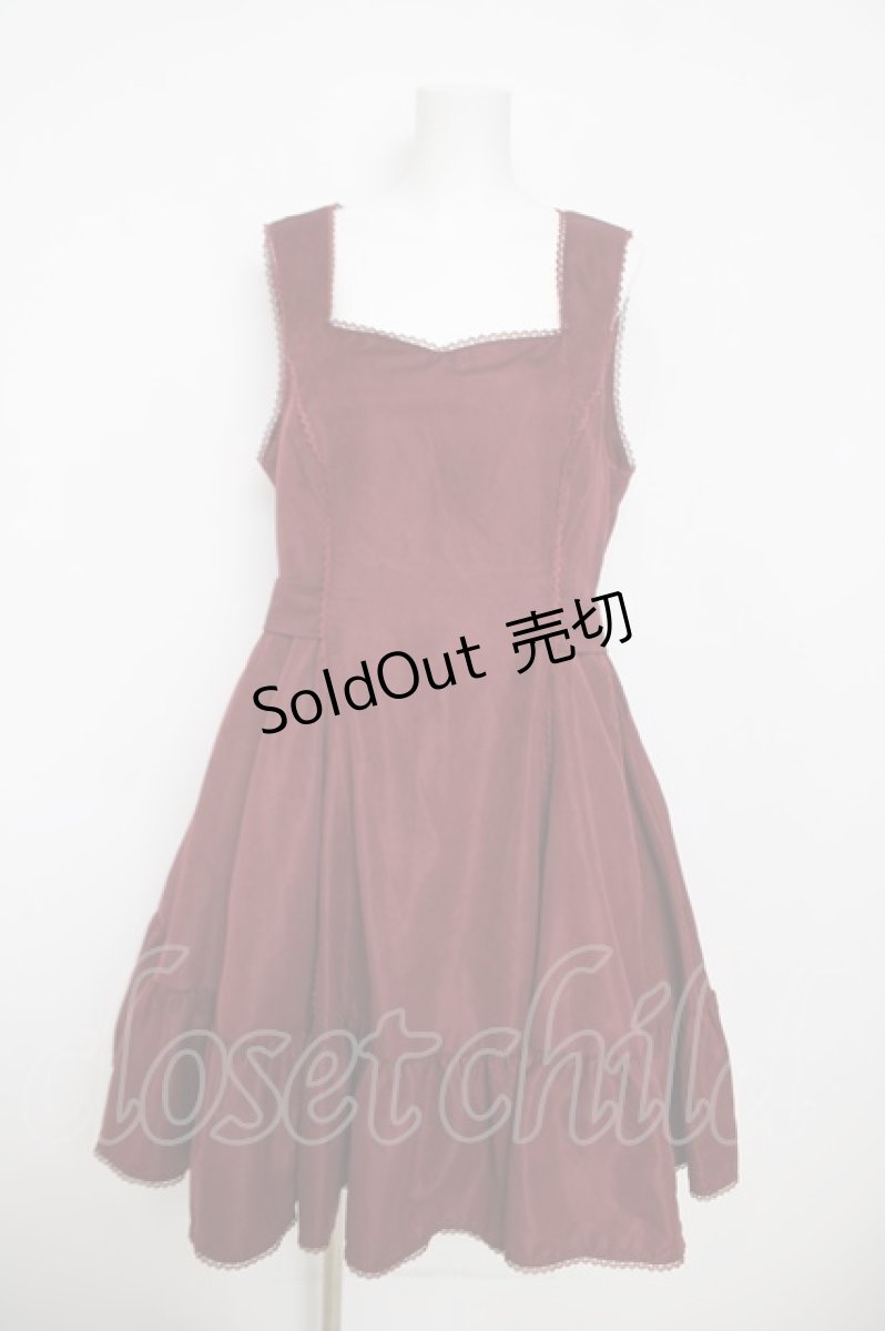 画像1: Kurumi Collaboration / ノエル・ド・メモワール　ジャンパースカート LL 濃赤 Y-26-03-13-116-LO-OP-SZ-ZY (1)