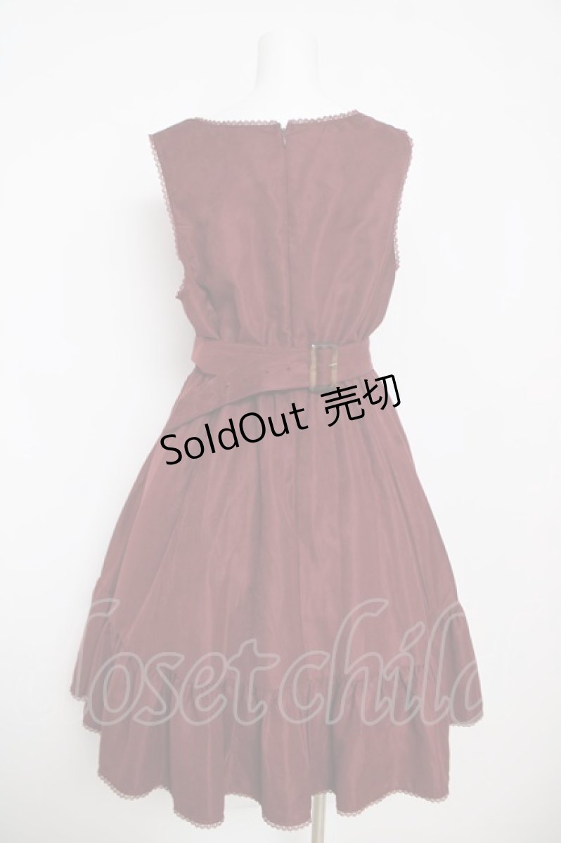 画像2: Kurumi Collaboration / ノエル・ド・メモワール　ジャンパースカート LL 濃赤 Y-26-03-13-116-LO-OP-SZ-ZY (2)