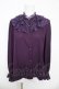 画像1: axes femme kawaii / レースフリル長袖ブラウス M パープル Y-26-03-13-014-AX-BL-SZ-ZY (1)