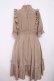 画像2: m petit by misako / NINA'SコラボAMハイショクメローワンピース 4L ベージュ Y-26-03-13-119-LO-OP-SZ-ZY (2)