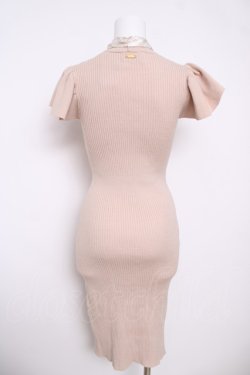 画像2: michellMacaron / スカーフニットワンピース XS ベージュ Y-26-03-13-121-LO-OP-SZ-ZY