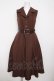 画像1: an another angelus / ベルト付きウールライク開衿ジレワンピース F ブラウン Y-26-03-13-122-CA-OP-SZ-ZY (1)