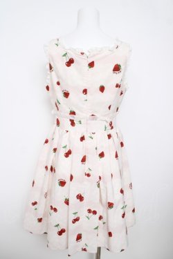 画像2: Ank Rouge / チェリーレースノースリーブワンピース M ピンク Y-26-03-13-123-CA-OP-SZ-ZY