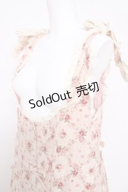 画像3: metamorphose / プチフラワープリントエプロン風ジャンパースカート  ピンク Y-26-03-13-129-ME-OP-SZ-ZY