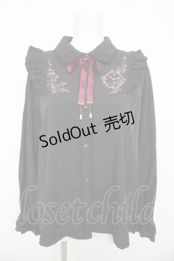 画像1: axes femme / 【my axes】ブラウス L 黒 Y-26-03-13-016-AX-BL-SZ-ZY