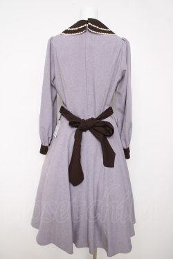 画像2: Innocent World / Flawless Ladyワンピース L グレイッシュバイオレット×ショコラ Y-26-03-13-131-IW-OP-SZ-ZY