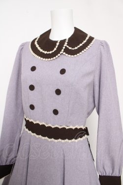 画像3: Innocent World / Flawless Ladyワンピース L グレイッシュバイオレット×ショコラ Y-26-03-13-131-IW-OP-SZ-ZY