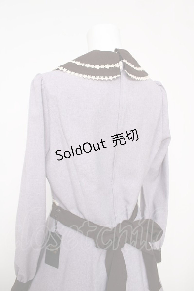 画像4: Innocent World / Flawless Ladyワンピース L グレイッシュバイオレット×ショコラ Y-26-03-13-131-IW-OP-SZ-ZY (4)