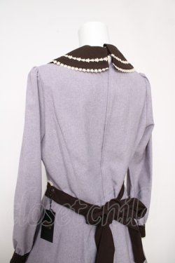 画像4: Innocent World / Flawless Ladyワンピース L グレイッシュバイオレット×ショコラ Y-26-03-13-131-IW-OP-SZ-ZY