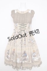 ALICE and the PIRATES / EGYPTIAN CHRIS〜壁画に隠されたMystery〜柄ジャンパースカートI  サンドベージュ Y-26-03-13-132-PA-OP-SZ-ZY