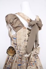 画像5: ALICE and the PIRATES / EGYPTIAN CHRIS〜壁画に隠されたMystery〜柄ジャンパースカートI  サンドベージュ Y-26-03-13-132-PA-OP-SZ-ZY (5)