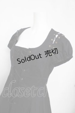 画像3: BPN / 編み上げロングワンピース M 黒 Y-26-03-13-133-GO-OP-SZ-ZY