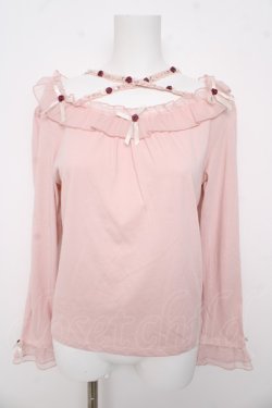 画像1: axes femme / バラストラップフリルインナー F ピンク Y-26-03-13-017-AX-TO-SZ-ZY