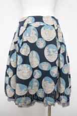 画像2: Jane Marple / フェアリーテイルカメオスカート M ネイビー Y-26-03-13-137-JM-SK-SZ-ZY (2)