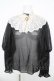 画像1: axes femme NOSTALGIE / レース襟付シフォンブラウス F 黒 Y-26-03-13-002-AX-BL-SZ-ZY (1)