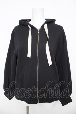 画像1: axes femme POETIQUE / バックスピンドルリボンパーカー M 黒 Y-26-03-13-022-AX-TO-SZ-ZY