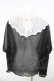 画像2: axes femme NOSTALGIE / レース襟付シフォンブラウス F 黒 Y-26-03-13-002-AX-BL-SZ-ZY (2)