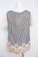 画像2: axes femme / 巻きバラ付きストライプ柄プルオーバー M 生成り Y-26-03-13-024-AX-TO-SZ-ZY (2)