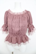 画像1: axes femme / バックリボンシャーリングプルオーバー F ピンク Y-26-03-13-026-AX-TO-SZ-ZY (1)