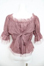 画像2: axes femme / バックリボンシャーリングプルオーバー F ピンク Y-26-03-13-026-AX-TO-SZ-ZY (2)