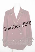 axes femme / 袖レースアップジャケット M ワイン Y-26-03-13-028-AX-JA-SZ-ZY