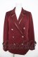 画像1: axes femme / 袖レースアップジャケット M ワイン Y-26-03-13-028-AX-JA-SZ-ZY (1)